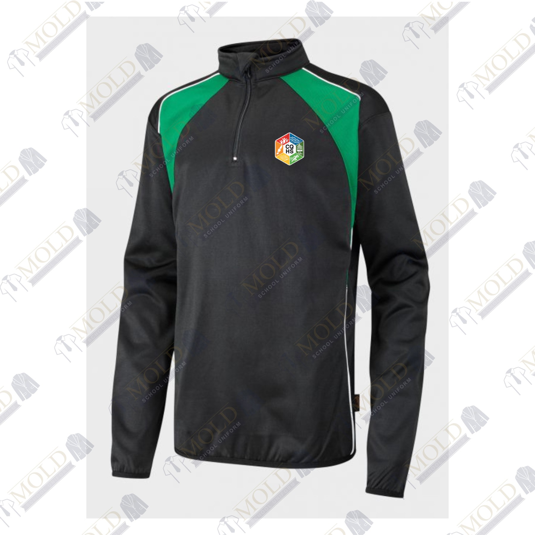 Connahs Quay High School PE 1/4 Zip Sweatshirt